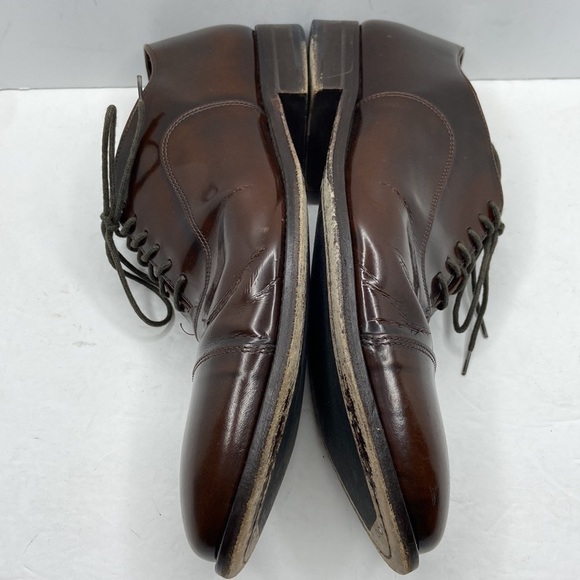 Antonio Maurizi Mens Brown Leather Cap Toe Oxford Dress Shoes Size 41 main image 5